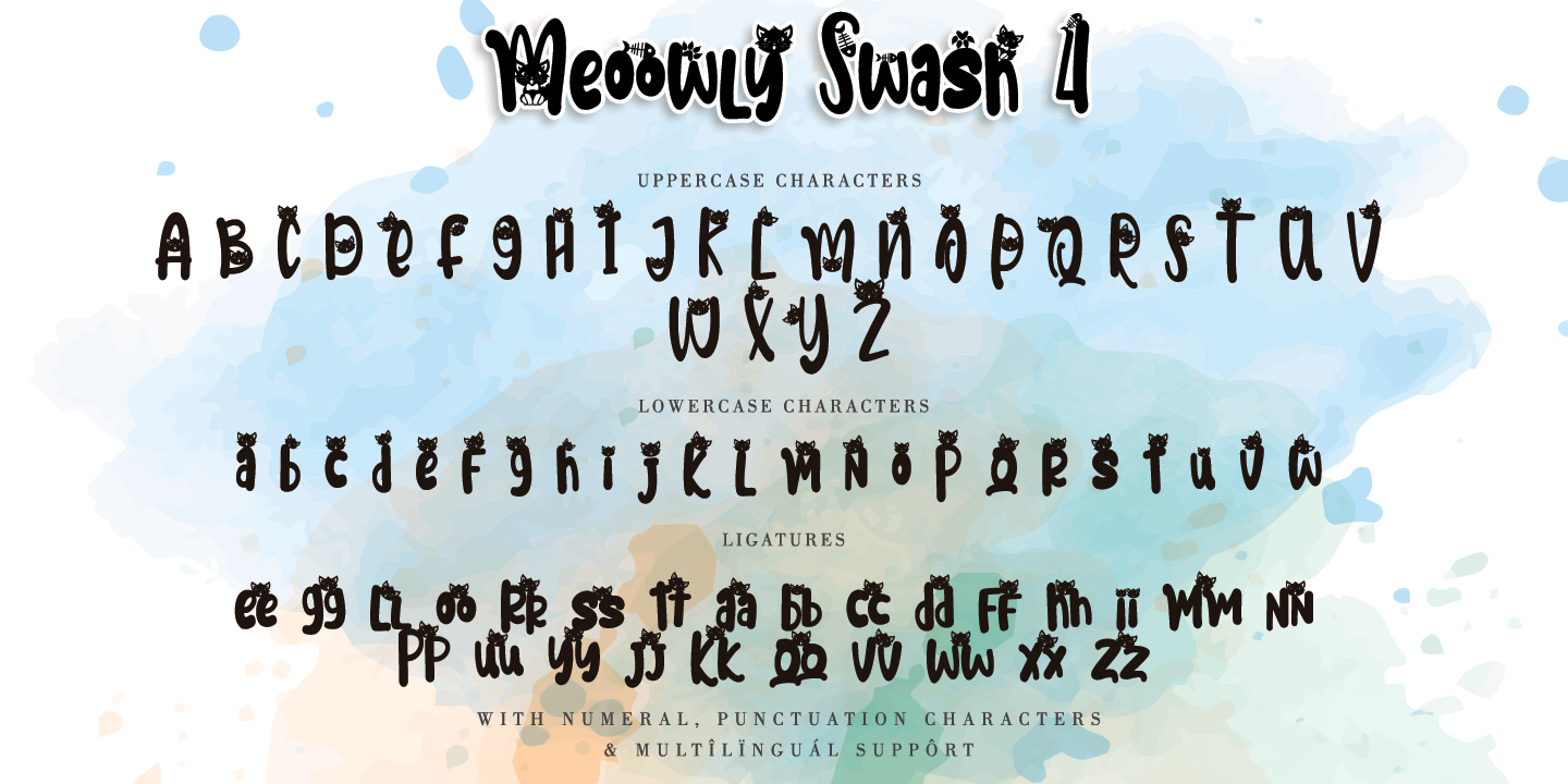Example font Meoowly #3